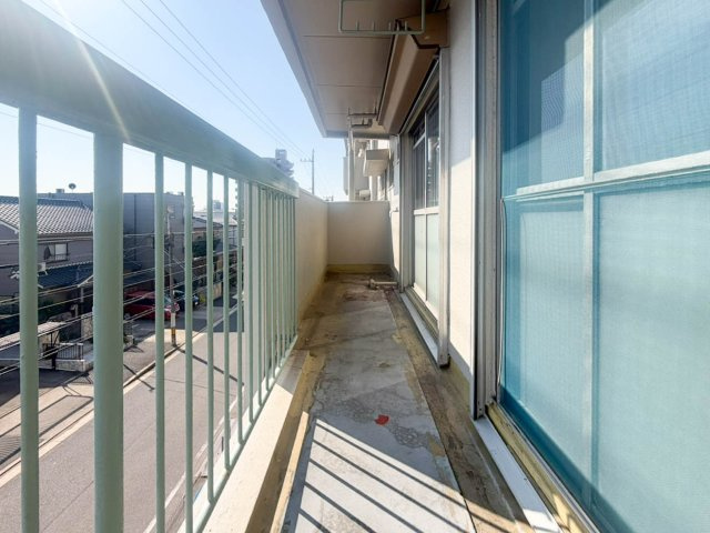 五番町ハイツ　B棟のバルコニー|広々としたバルコニーです