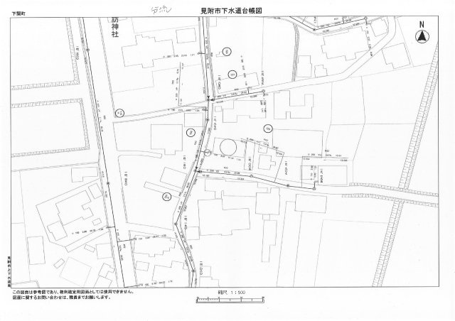 見附市下関町　土地建物（4棟）の地図