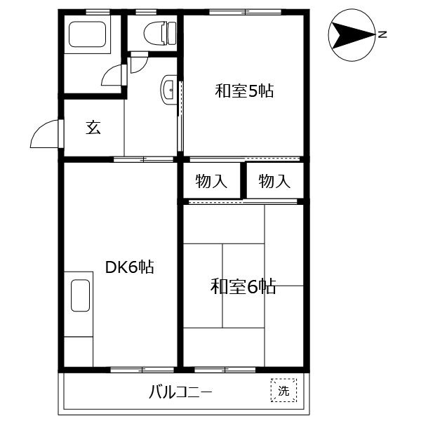 服部ビル　A棟の間取り