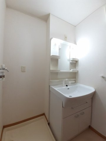 ピーノ・レジーナⅡの洗面所|ゆったりとスペースのある洗面所