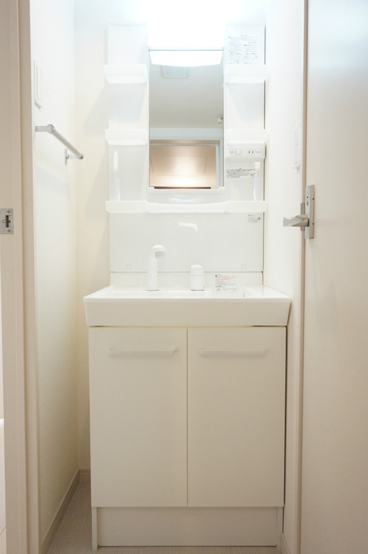 リブリ・パーチェ天台の洗面所|スペースが確保できる洗面所です