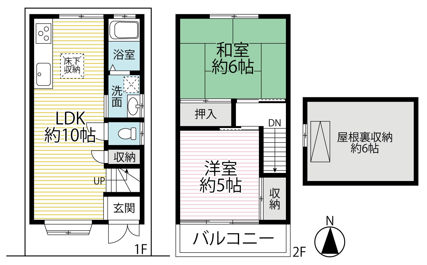 南向きオール電化住宅◆リフォーム＆リノベーション用に最適◆下京区梅小路本町の間取り