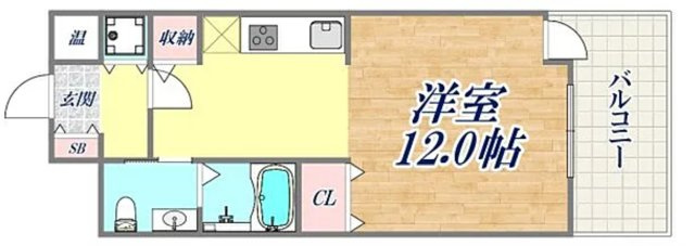 【ForYor湊川公園】　神戸市兵庫区1棟収益マンション「湊川駅徒歩1分」「満室稼働中」の間取り
