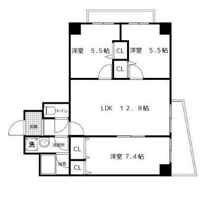 サンヴェール坊垣の間取り