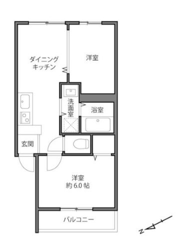 【間取り】 | 目白ローヤルコーポ | ２重サッシが設置されているので、防音・結露対策などに有効です。