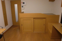 ハイベッドの下は収納です。