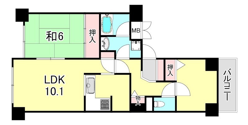 高取台ロイヤルマンションの間取り