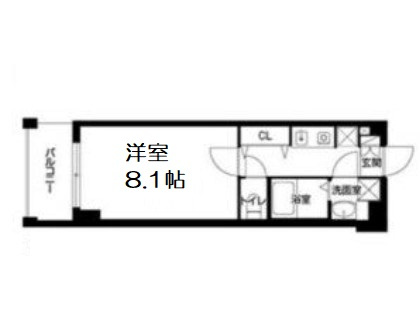 【間取り】 | ベルフェリーク天満橋