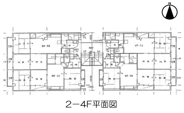 【シャトー堺町】　岸和田市1棟投資マンションの間取り