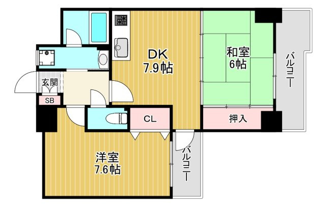 【間取り】 | フォルム城東中央　聖賢小学校区