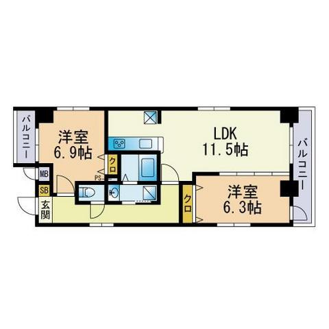 AKASAKA2320の間取り