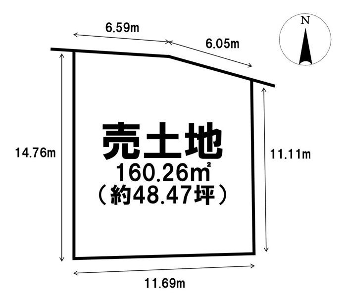 岡山市北区平田の売地