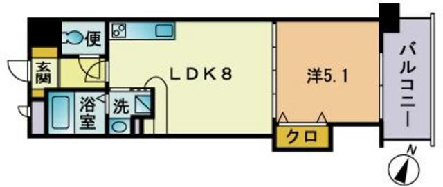 グランディール三和大名の間取り
