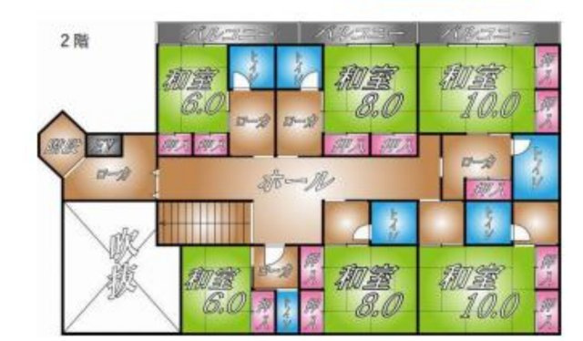 ＜売旅館＞京都府京丹後市の売旅館　H15年築の間取り