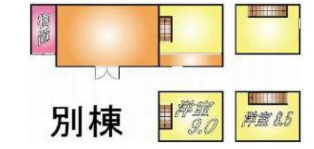 ＜売旅館＞京都府京丹後市の売旅館　H15年築の間取り