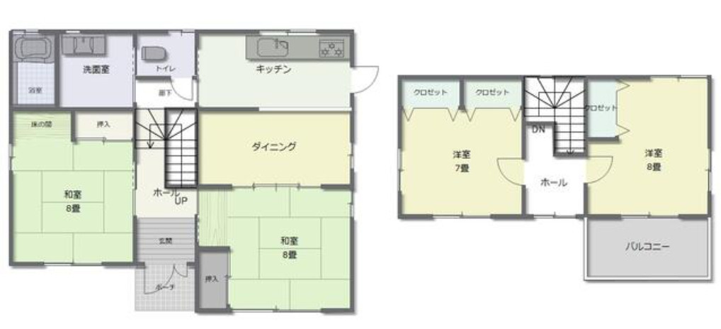太田市新田木崎町　中古戸建の間取り