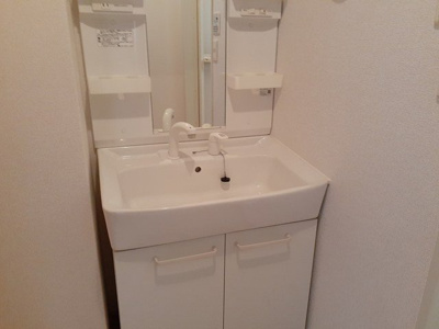 【洗面所】 | フェリア香呂Ｂ | 広い洗面スペース