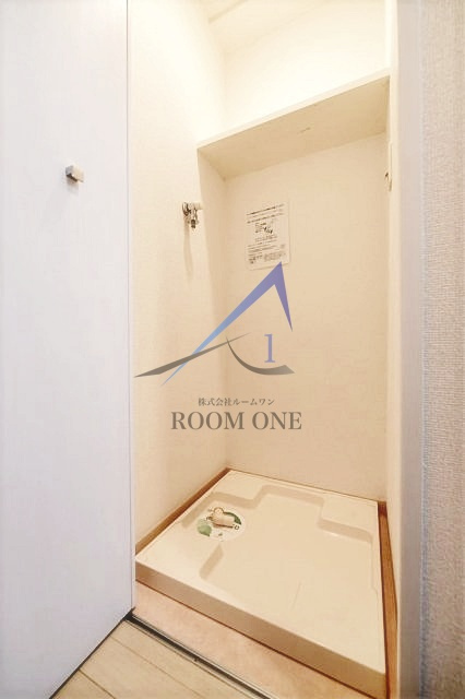 クレアシオン門前仲町の設備|洗濯機置き場です。