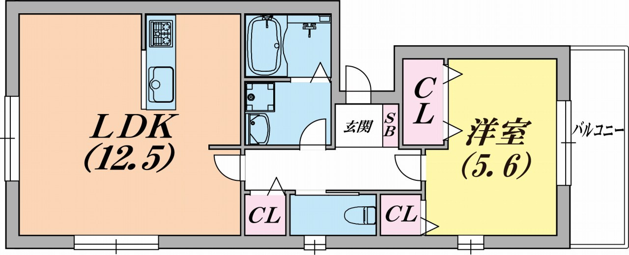KARIN西山町の間取り