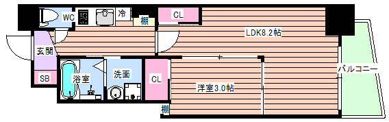 【間取り】 | セレニテ谷町クロワ