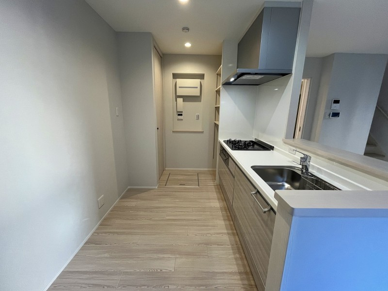 オークヒルズ　Ａ棟のキッチン|コンパクトなキッチンで掃除もラクラク