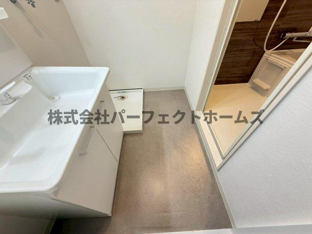 メルベーユ桜丘の洗面所|脱衣スペースもあります