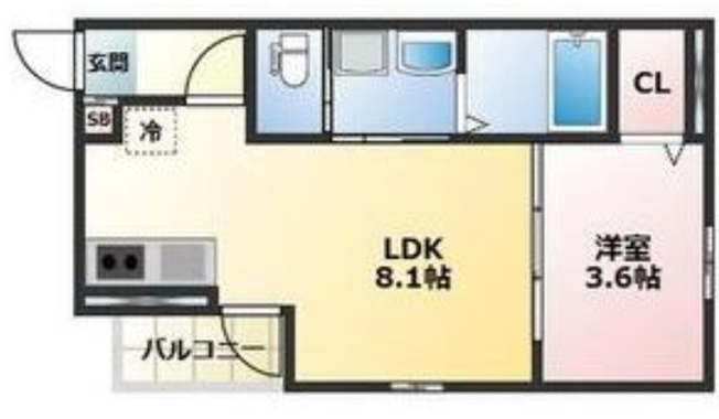 【間取り】 | ALEGRIA北助松South