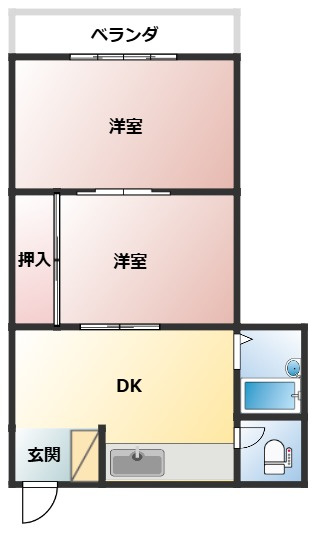 美和ハイツの間取り