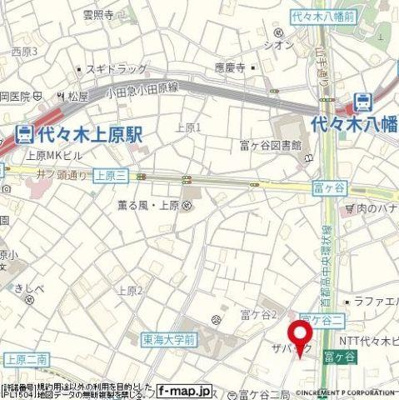 【地図】 | エスコートノヴェル代々木公園