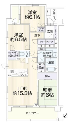 福生市志茂の中古マンション
