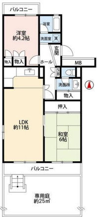 吾妻北第一住宅の間取り