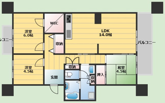 【間取り】 | 千里緑丘住宅　5号棟