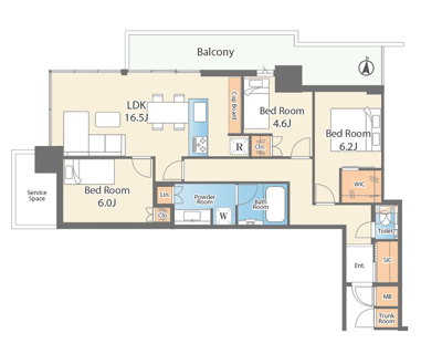 【周辺】 | パークタワー晴海 | すぐ裏の遊歩道でリラックス