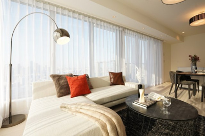 【キッチン】 | パークタワー晴海 | 16.5帖のリビングダイニングは採光面が多く、明るく開放的です