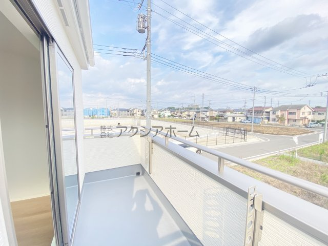 所沢市北秋津・全2棟　新築一戸建　2号棟　～区画整理地内～のバルコニー