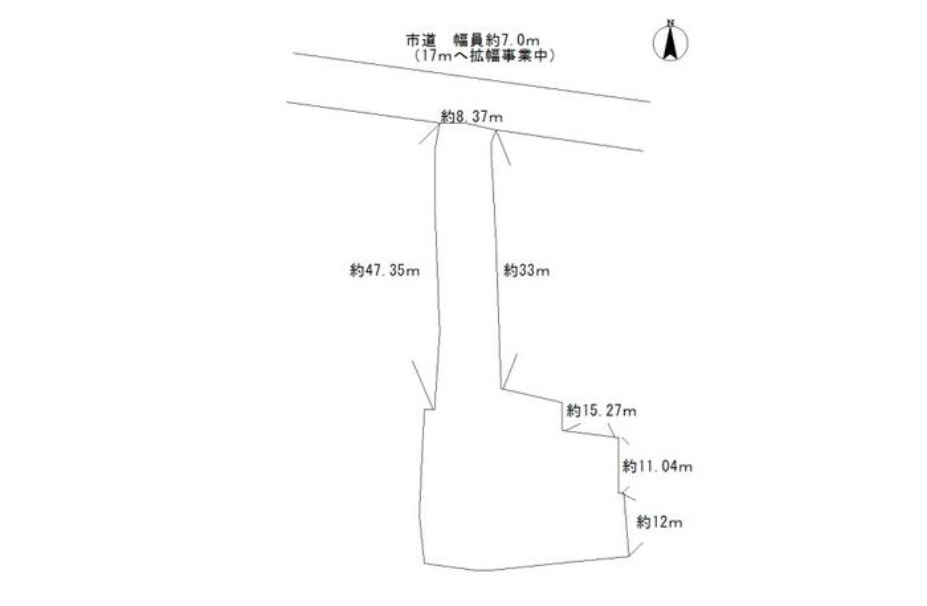 館林市 本町１丁目（館林駅） 住宅用地の区画図