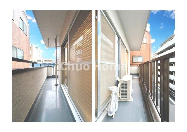 ライオンズマンション両国第3のバルコニー|L字バルコニー