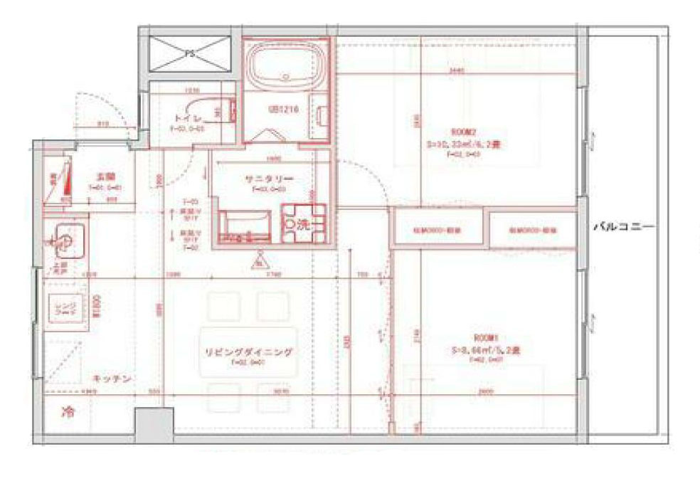 西東京市谷戸町３丁目の中古マンションの間取り