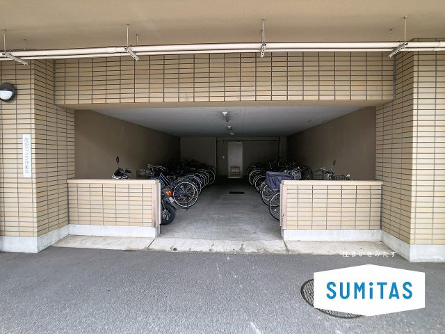 駐輪場も広く確保しています！