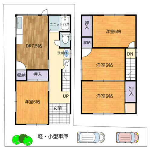 養父丘2丁目　中古一戸建ての間取り|間取り図はいかがですか？ご希望を叶える間取りですか？リビングの広さは？水回りの位置は？カウンターキッチン？など色々な情報が集約されています。弊社ではリフォームなどのご相談も承っております。