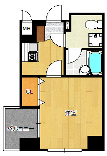 ラフォーレ博多の間取り