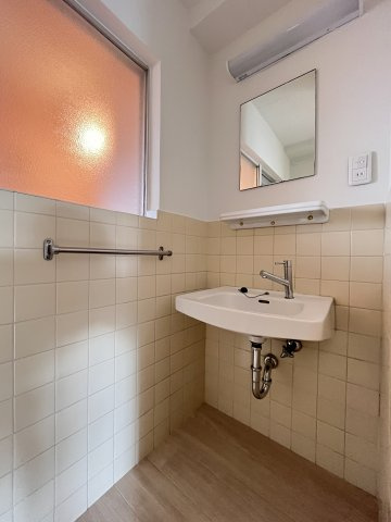 長居椿マンションの洗面所