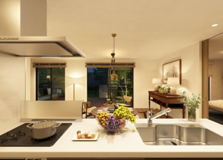 【完成予想図】 | かまとり住宅の売地「グランファミーロ」 | 施工イメージ図です