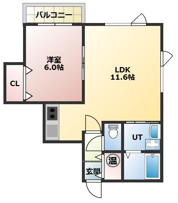【間取り】 | 【CP対象】クリエート麻生 | 間取りです