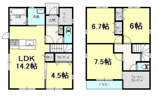 【間取り】 | 新築戸建　ひばりケ丘