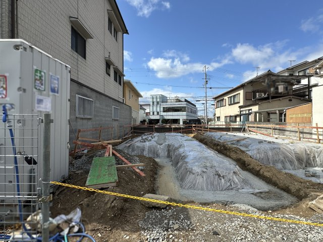 明石市北王子町新築戸建２号棟の前面道路含む現地写真|2026年2月28日撮影