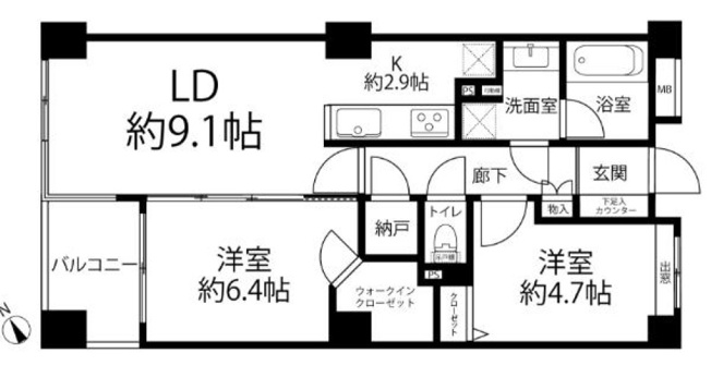 【間取り】 | ヴィラージュ白山