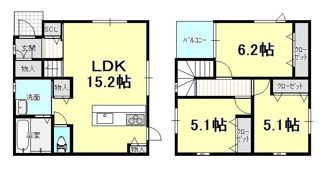 【間取り】 | 新築戸建　ひばりケ丘