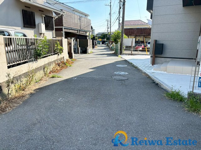 新築戸建　茅ヶ崎市東海岸南6丁目の前面道路含む現地写真
