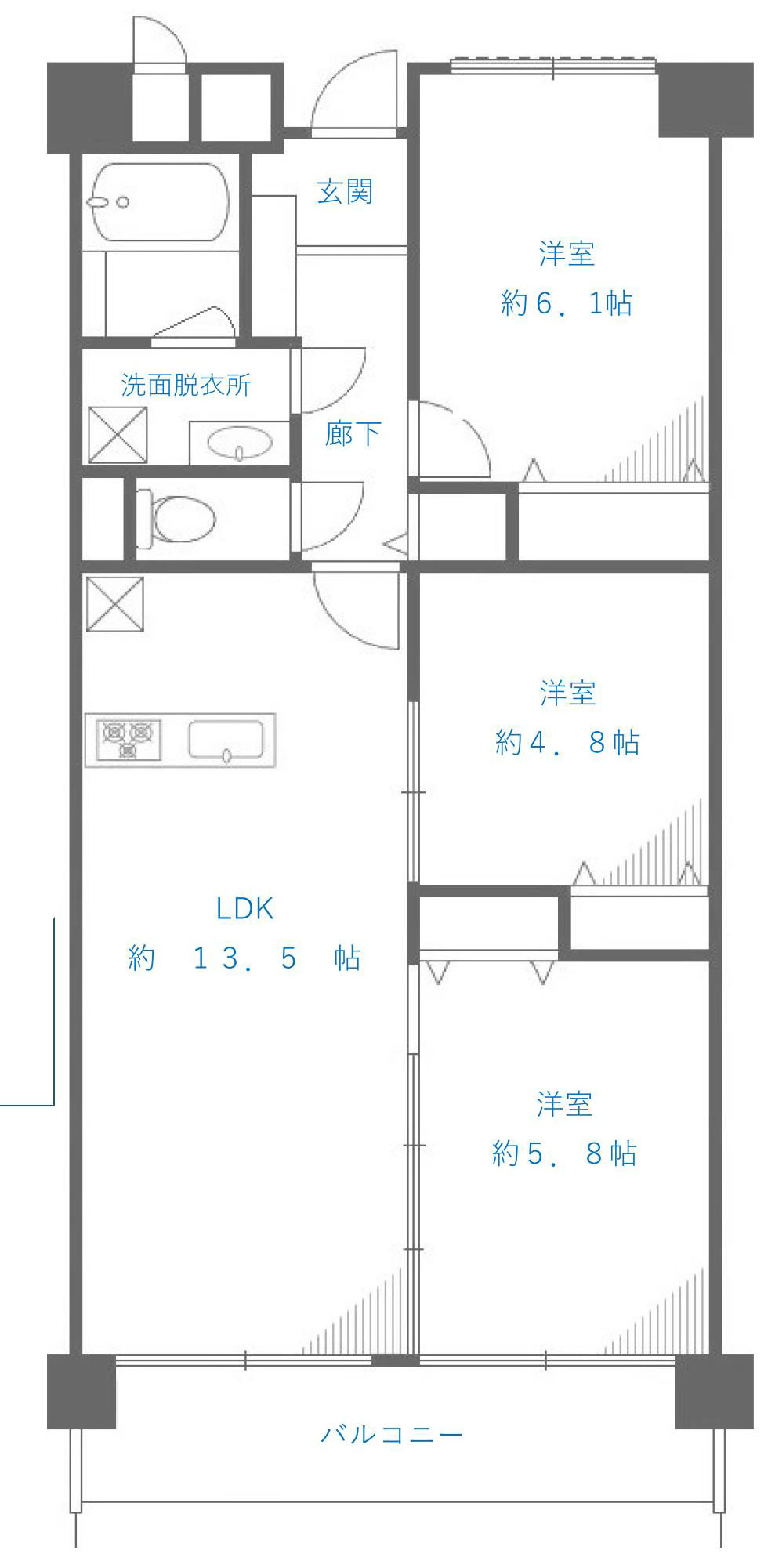 東大和市立野３丁目の中古マンション